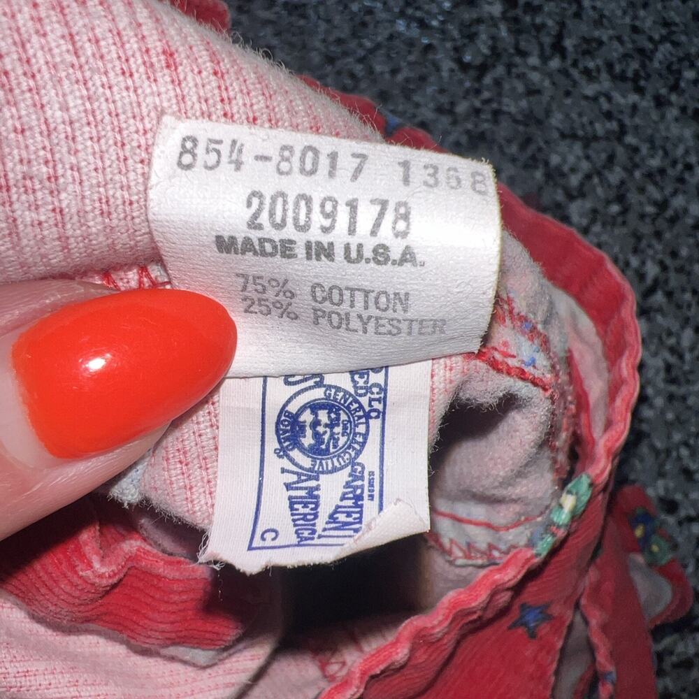 Oshkosh B'Gosh Baby Overalls 6-9M Baby Plane Airplane Corduroy Footed Vintage - Picture 6 of 7